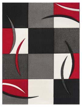 Alfombra moderna Diamora rojo 240x330 cm
