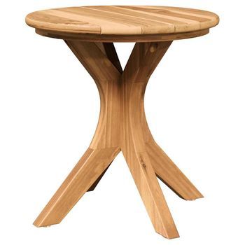 Mesa De Jardín | Mesa Lateral Marrón 40 X 40 X 41 Cm Madera De Teca Maciza