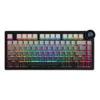 ajazz ak820v2 version con pantalla teclado mecanico tri-modo con diseno americano 75 ansi pantalla tft de 09r y retroiluminacion rgb