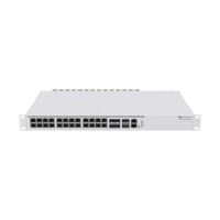 switch mikrotik 20 puertos gigabit 4 sfp gestionado acl montaje en rack gris