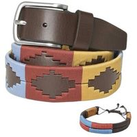 pelpe cinturon polo rojo cinturon argentino fbm rojo para hombre