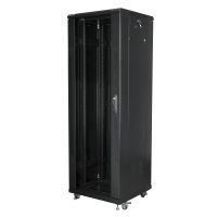 rack independiente lanberg ff01-6637-12b 37u 800kg ip20 ventilacion negra ral9004