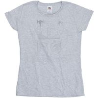 disney camiseta manga larga the mandalorian para mujer