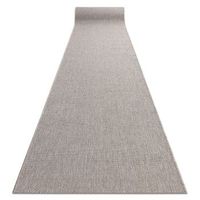 alfombra de pasillo sizal floorlux modelo 20433 liso plateado 70 cm 70x540 cm