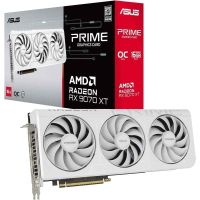 tarjeta grafica asus radeon rx 9070 xt prime white 16gb gddr6 pci express 50