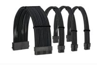 kit extension cables fuente alimentacion netway  negro  30cm