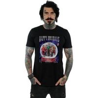 the big bang theory camiseta manga larga happy holidays para hombre