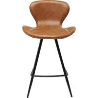 taburete bar cuero artificial marron