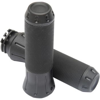 Puño manillar Harley-Davidson Big Twin '82-'99 Drag Specialties Cobra negro