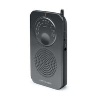 pocket radio 2 band fmmw black