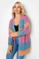 yours cardigan de franjas de color degradado mujer curvy y tallas grandes yours
