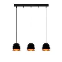 lampara de techo mugo-10639 oro negro metal 62x17x110 cm