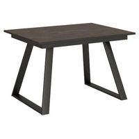 mesa extensible pequena horneada-color marron-ancho extensible
