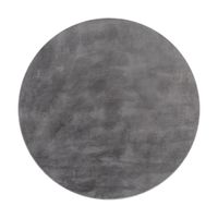 alfombra suave solina antracita 120 cm redondo