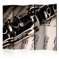 biombo - clarinet and music notes ii room dividers