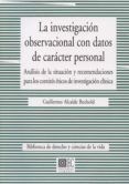 la investigacion observacional con datos de caracter personal