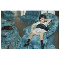 legendarte - cuadro lienzo impresion digital - retrato de una nina pequena - mary cassatt - decoracion pared cm 50x70