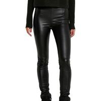 noisy may pantalones simili cuir coated para mujer