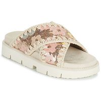 mou sandalias sequins criss-cross bio sandal para mujer