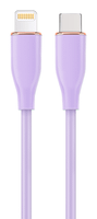 cable de carga y datos gembird usb tipo-c a 8 clavijas 15 m violeta