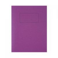 silvine 9x7 exercise book ruled purple pk10