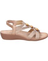 sandalias comodo de mujer amarpies abz26620 color bronce 40