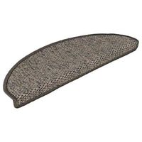 alfombra autoadhesiva escalera sisal 15 piezas  alfombras de escalera  tapetes de escalera antracita 65x21x4cm