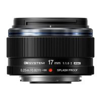 objetivo om system mzuiko digital 17mm f18 ii montura olympus om negro