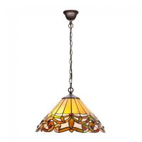 lampara de techo cristal tiffany compact