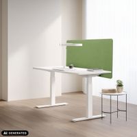 separador de mesa aluminio verde
