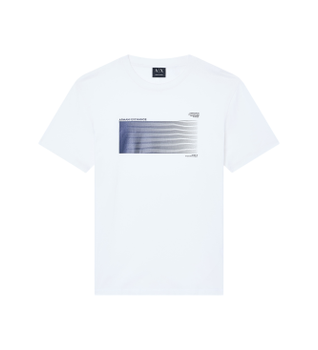 A|X Armani Exchange para hombre. XM002520AF10334U0009 Camiseta Regular Fit Blanco (M), Casual, Algodón, Manga corta