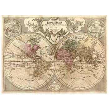 Legendarte - Cuadro Lienzo, Impresión Digital - Mapa Antiguo No. 60 - Decoración Pared Cm. 40x50