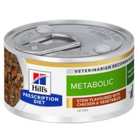 hillrs prescription diet metabolic estofado con pollo para gatos - 48 x 82 g