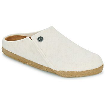 BIRKENSTOCK Pantuflas Zermatt Standard FE Ecru para mujer
