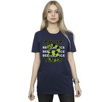 beetlejuice camiseta say it 3 times para mujer