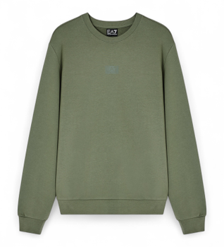 EA7 para hombre. 7M001489_AF17787 Sudadera Logo Series verde (XXL), Deportivo, Algodón, Sportswear, Clásico, Multideporte, Manga corta