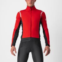 castelli alpha ros 2 jacket - xxl - redsilver reflex-dark gray