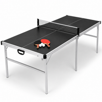 mesa de ping pong plegable con red 182x91 cm