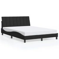 estructura de cama sin colchon hanko terciopelo negro 120x200 cm vidaxl