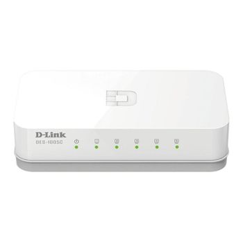 Conmutador D-Link ES-1005C/E No Administrado 5 Puertos Fast Ethernet Escritorio