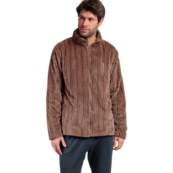 Admas Polar Chaqueta interior con cremallera Cinnamon para hombre