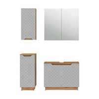 conjunto de muebles de bano lotta 4 partes vicco