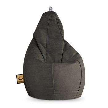 Puff Pera Polipiel Para Exterior Patagonia Gris Xxl