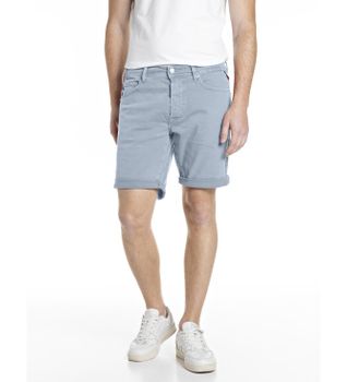 Replay para hombre. MA981Y.000.8488790 Bermudas Tapered Fit azul (34), Casual, Algodón