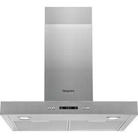 hotpoint phbs67fllix chimney cooker hood - stainless steel stainless steel