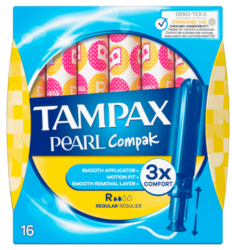 Tampax Pearl Compak Tampones Regular 16 uds