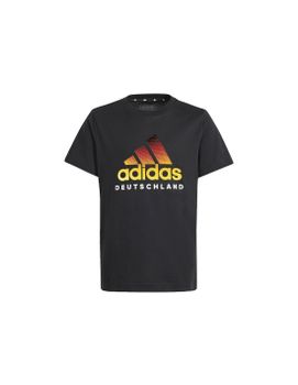 Camiseta adidas Alemania Infantil Negro