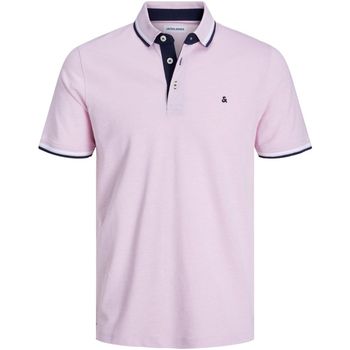 Jack & Jones Polo 12136668 JJEPAULOS POLO SS NOOS PINK NECTAR PLAY para hombre