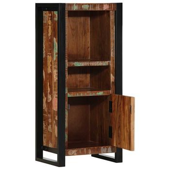 Mueble De Baño | Armario De Baño Madera Maciza Reciclada 40x30x90 Cm