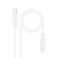cable usb-c nanocable 10012301-w 3a 1m usb 20 certificacion usb-if blanco